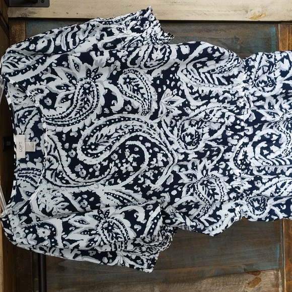 LOFT Lightweight Paisley Dress - Women's 10 - Picture 2 of 6